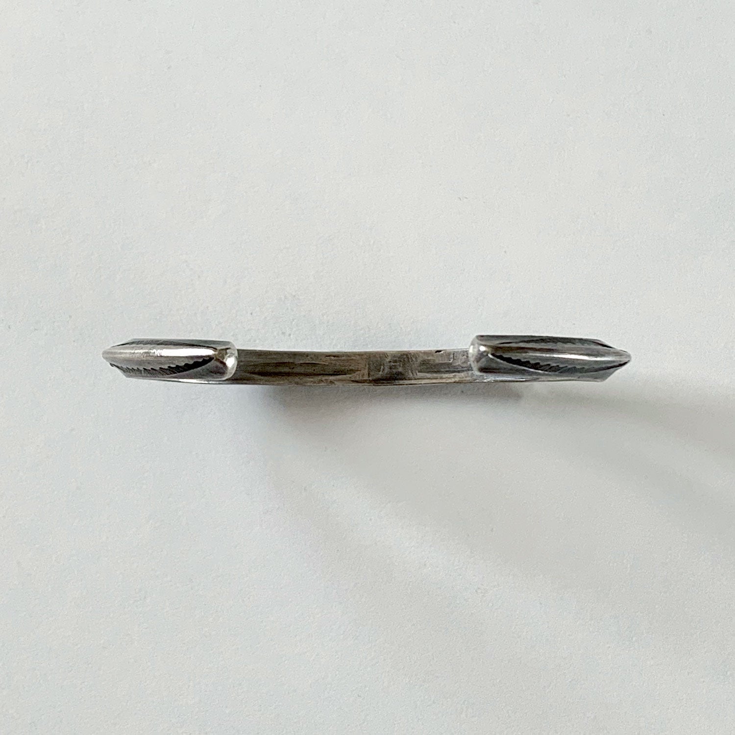 Vintage Sterling Carinated Cuff Bracelet