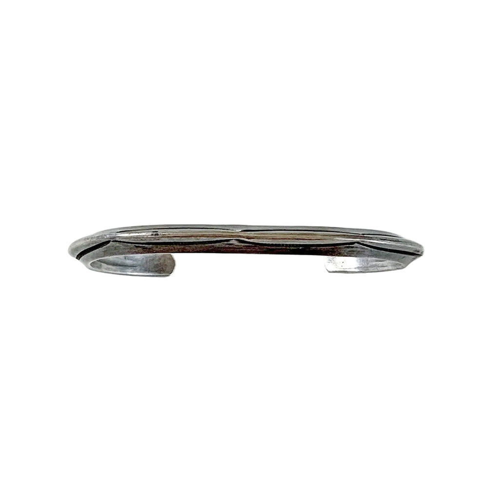 Vintage Sterling Carinated Cuff Bracelet