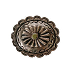 Vintage Sterling Concho Pin with Stone