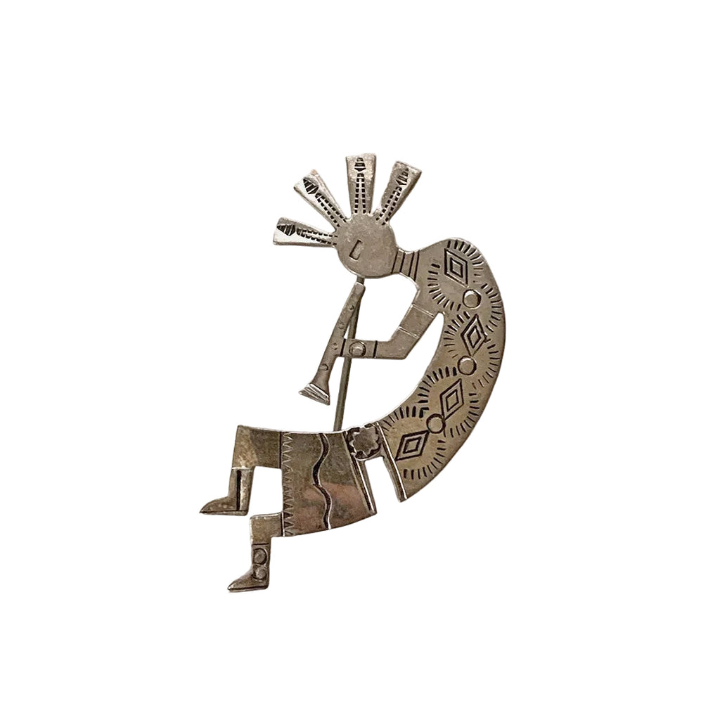 Vintage Sterling Kokopelli Pin