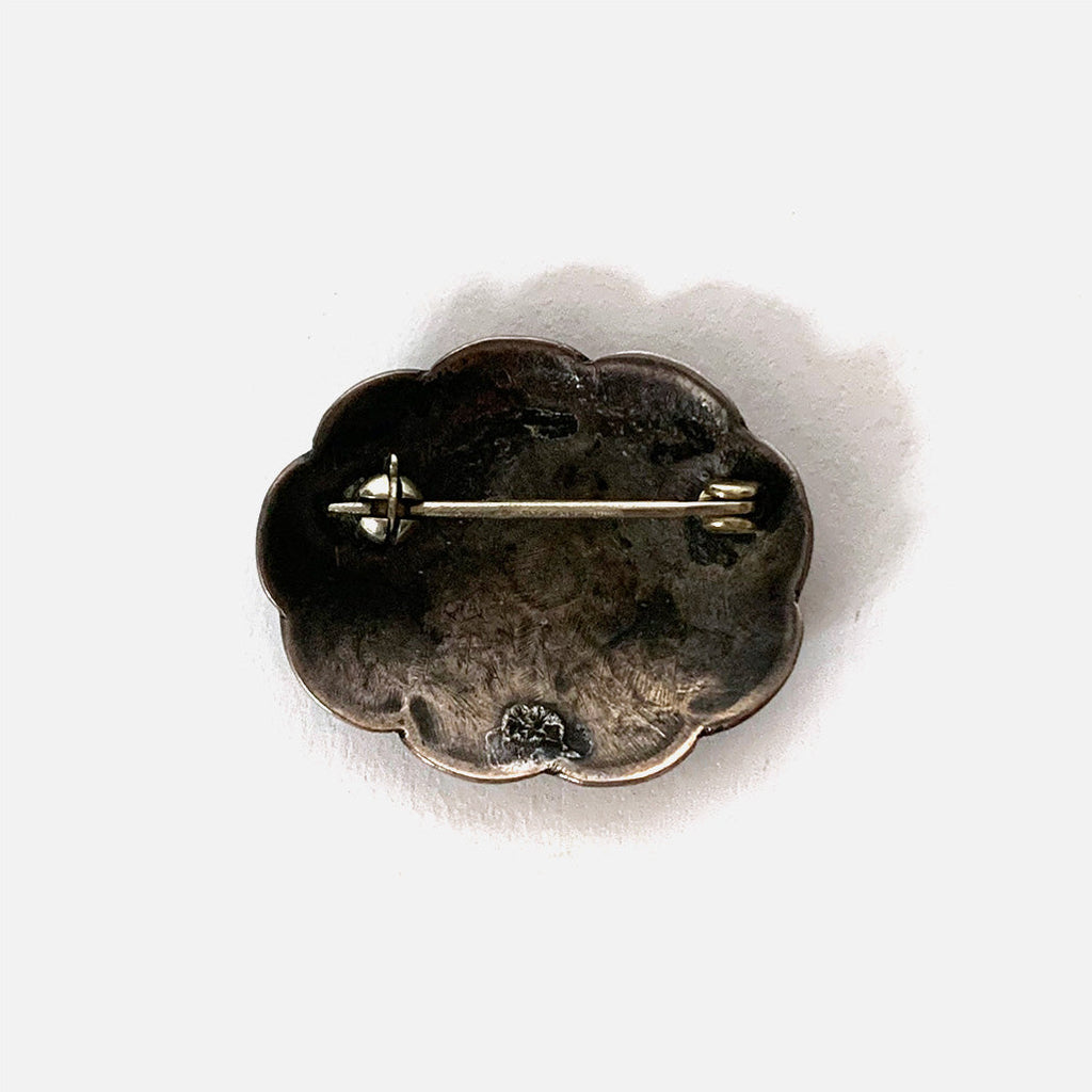 Vintage Sterling Pinwheel Concho Pin