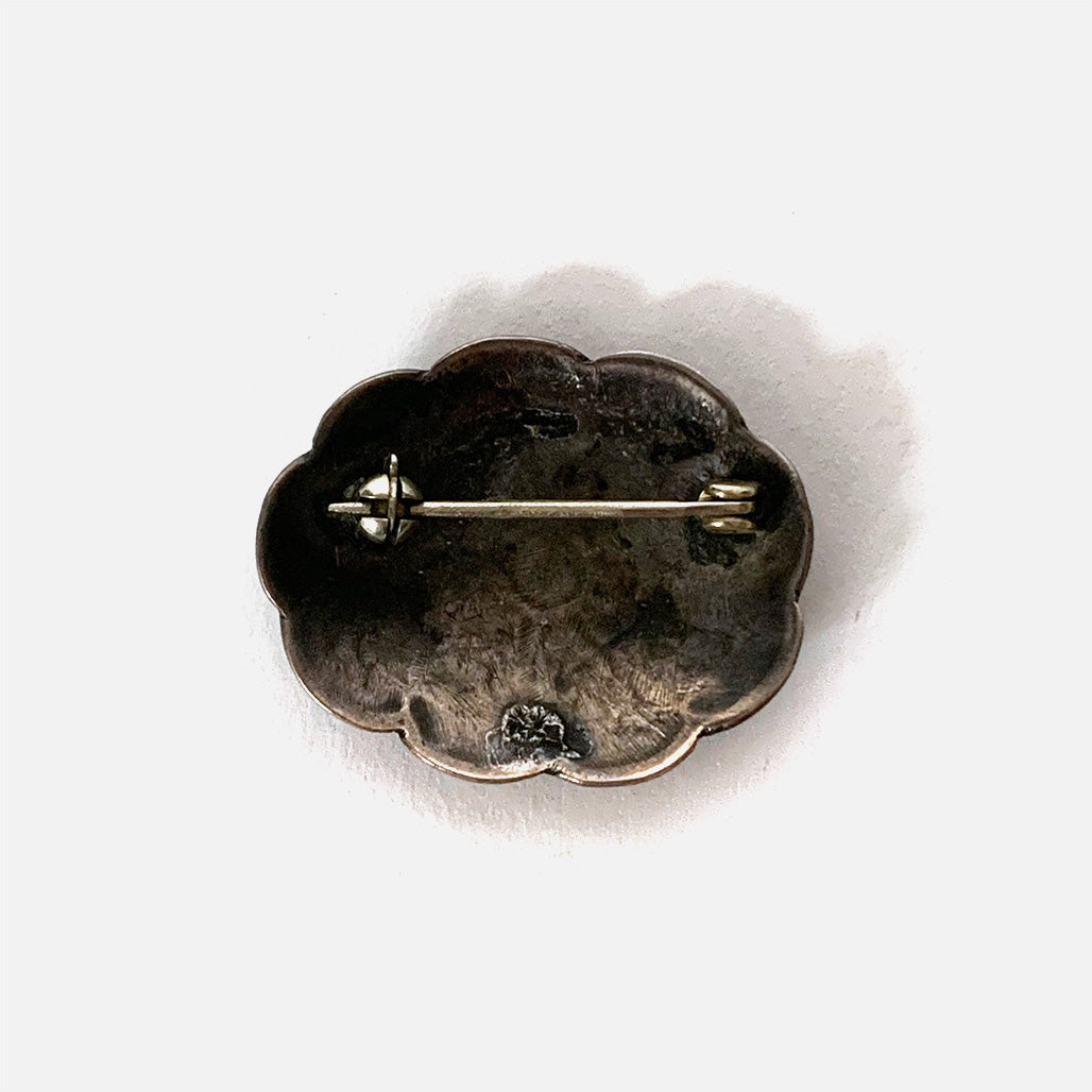 Vintage Sterling Pinwheel Concho Pin