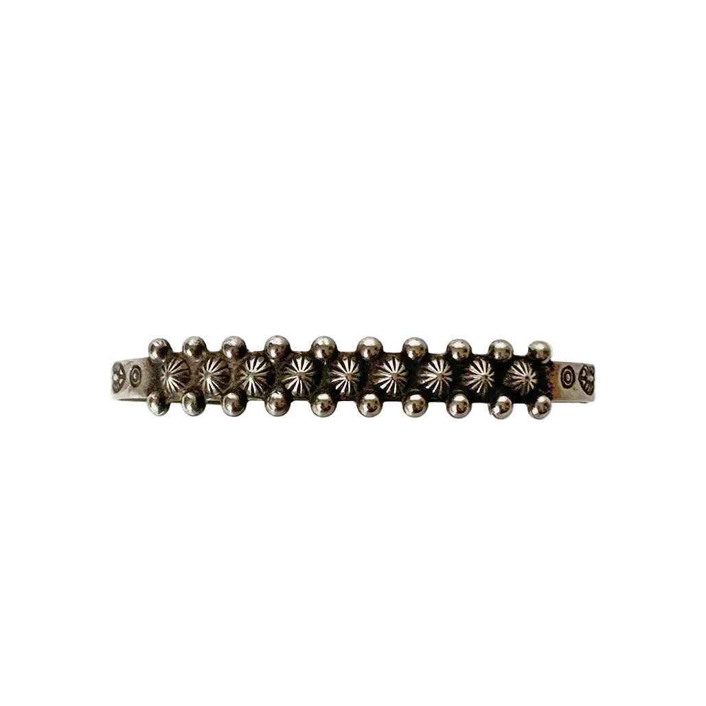 Vintage Sterling “Bump-up” Cuff Bracelet