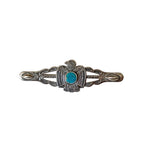 Vintage Sterling Thunderbird Pin with Turquoise