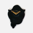 Vintage Hand Painted Pirate Brooch