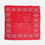 Vintage Four Leaves Bandana Red