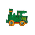Vintage Hand Painted Engine Brooch
