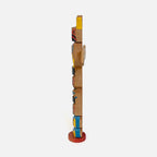 Vintage Wood Carved Totem Pole