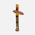 Vintage Wood Carved Totem Pole
