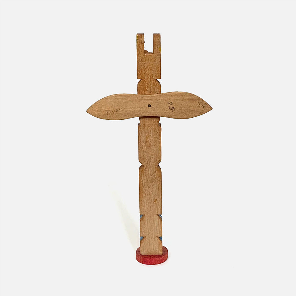 Vintage Wood Carved Totem Pole