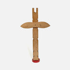 Vintage Wood Carved Totem Pole