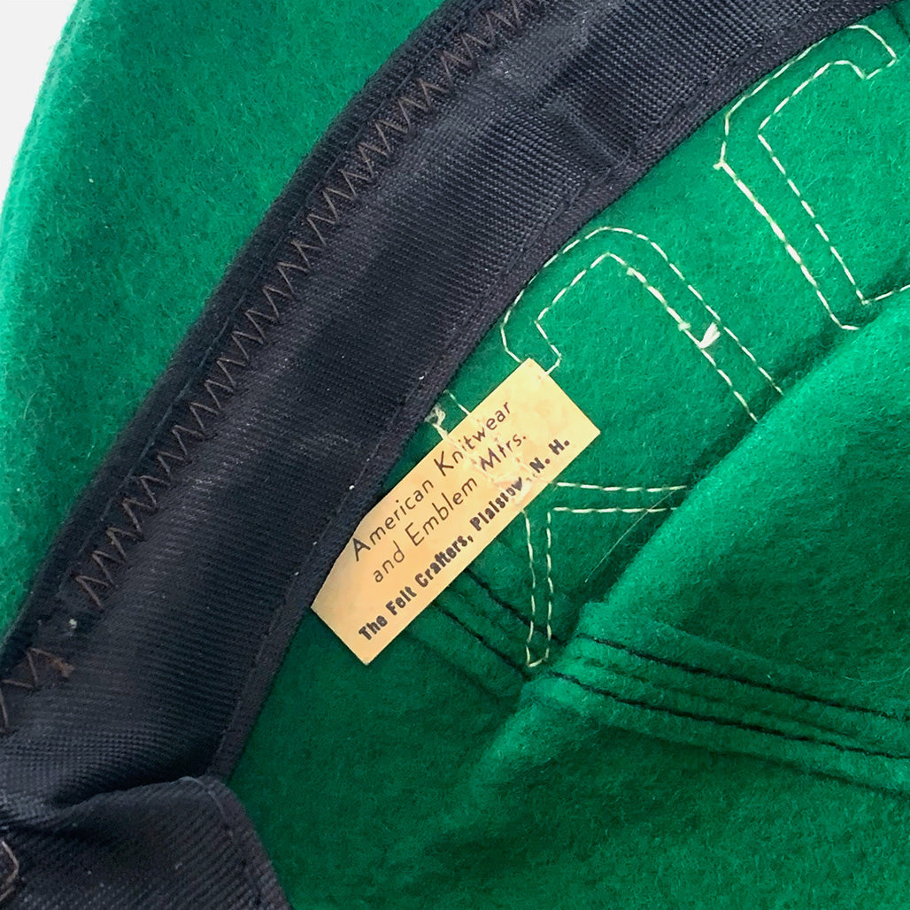 Vintage Green YJC Felt Cap