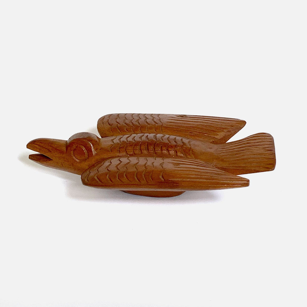 Vintage Hand Carved Wooden Bird